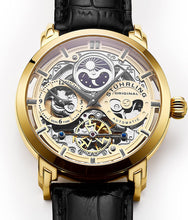 
                        
                          Muat gambar ke penampil Galeri, Stührling Original Mens Watch Stainless Steel Automatic, Skeleton Dial, Dual Time, AM/PM Sun Moon,Genuine Leather Strap 371 Watches for Men Series
                        
                      