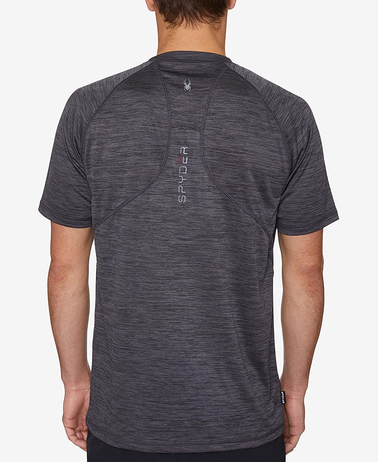 Spyder Men's Hydro Stretch Swim T-Shirt - Quick Dry Short Sleeve Rash Guard Tee