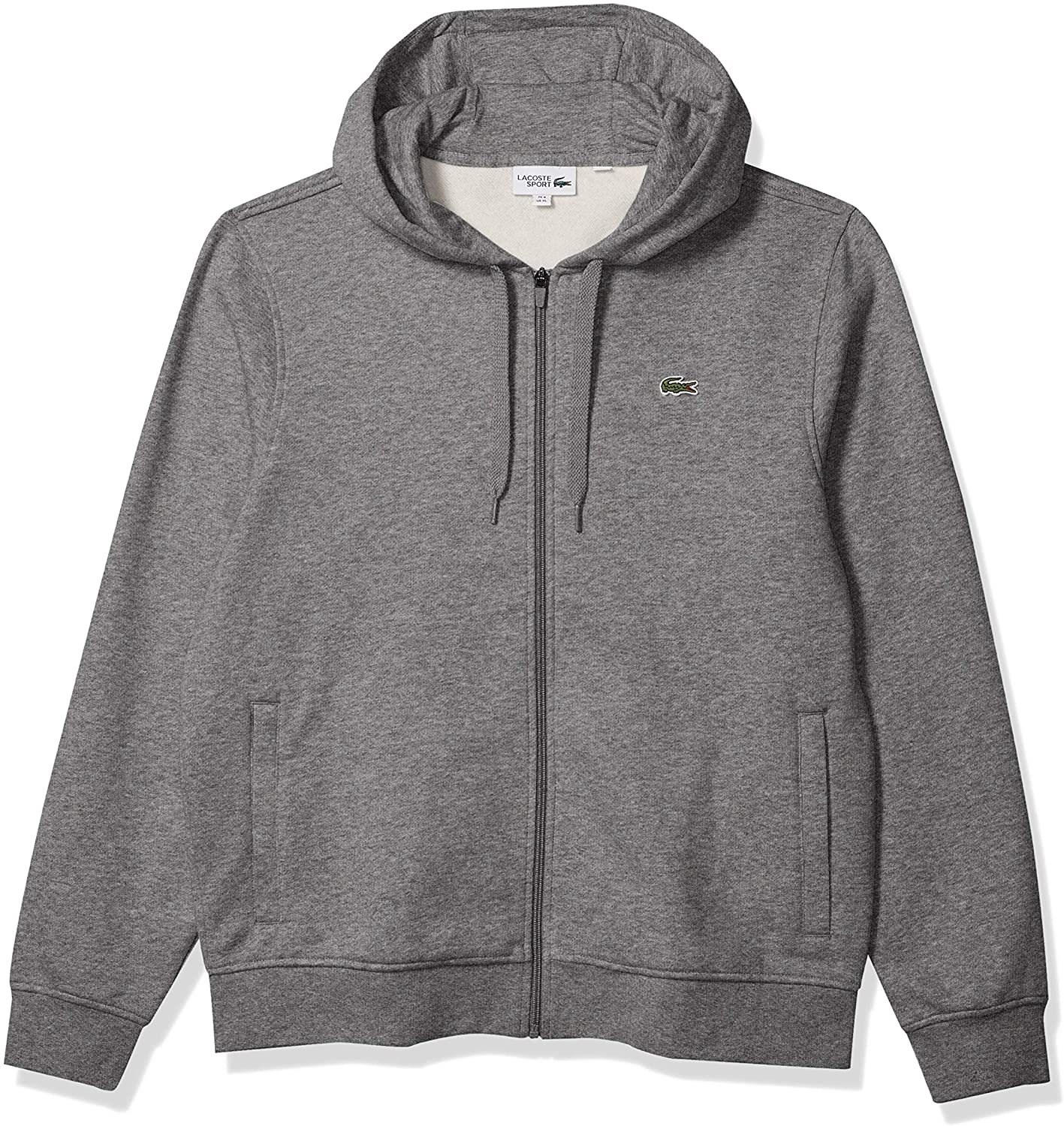 Lacoste Mens Sport Long Sleeve Fleece Full Zip Hoodie Sweatshirt