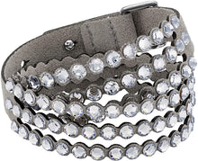 
                        
                          Cargar imagen en el visor de la galería, SWAROVSKI Women's Leather Look Crystal Power Bracelet Collection - JOY2ESpree
                        
                      