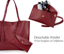 
                        
                          Load image into Gallery viewer, Minimalist Clean Cut Pebbled Faux Leather Tote Womens Shoulder Handbag
                        
                      