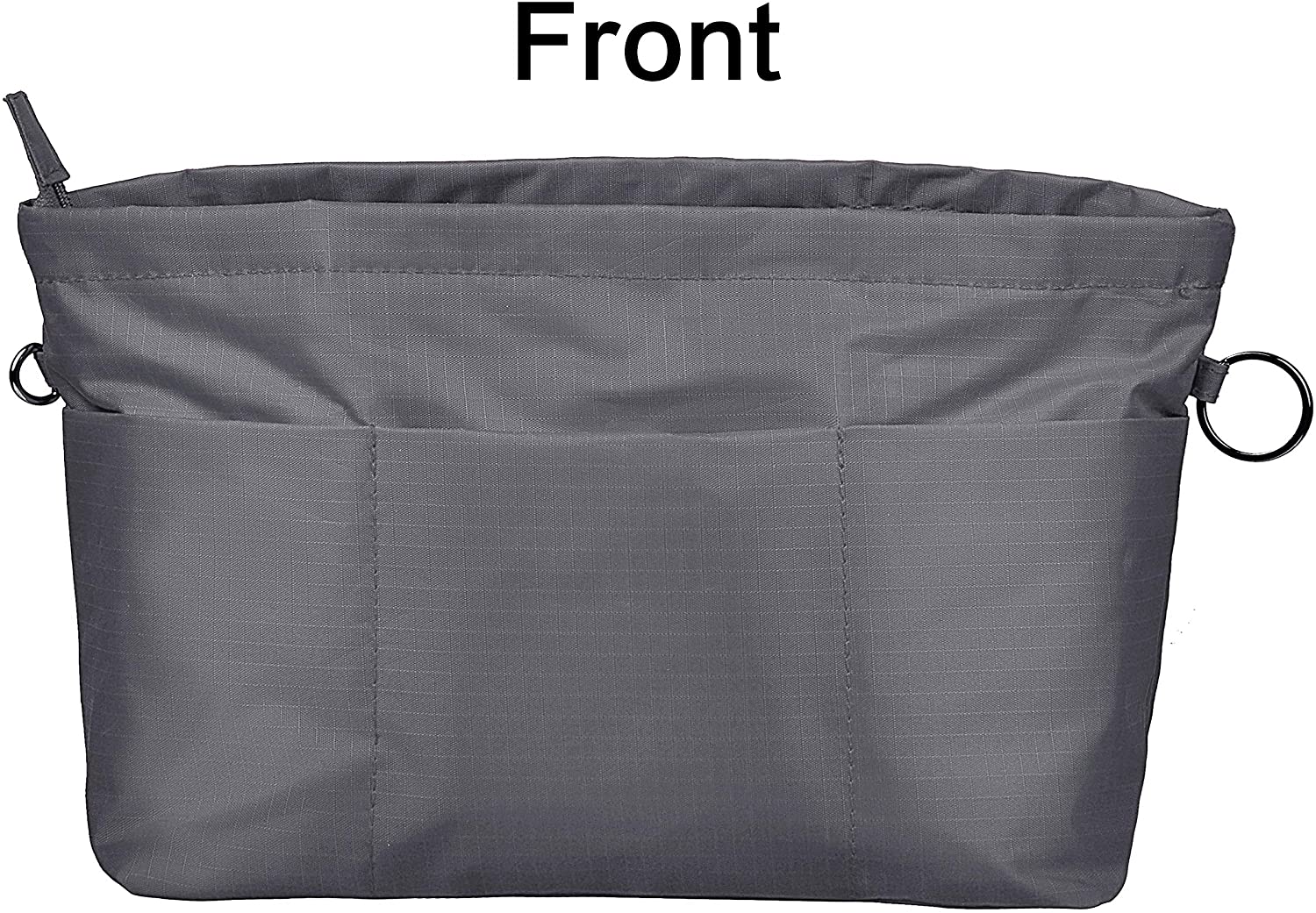 Vercord Purse Organizer Insert Bag Tote Handbags Pocketbook Inserts Organizers Zipper 11 Pockets Black Medium
