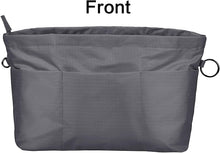 
                        
                          Cargar imagen en el visor de la galería, Vercord Purse Organizer Insert Bag Tote Handbags Pocketbook Inserts Organizers Zipper 11 Pockets Black Medium
                        
                      