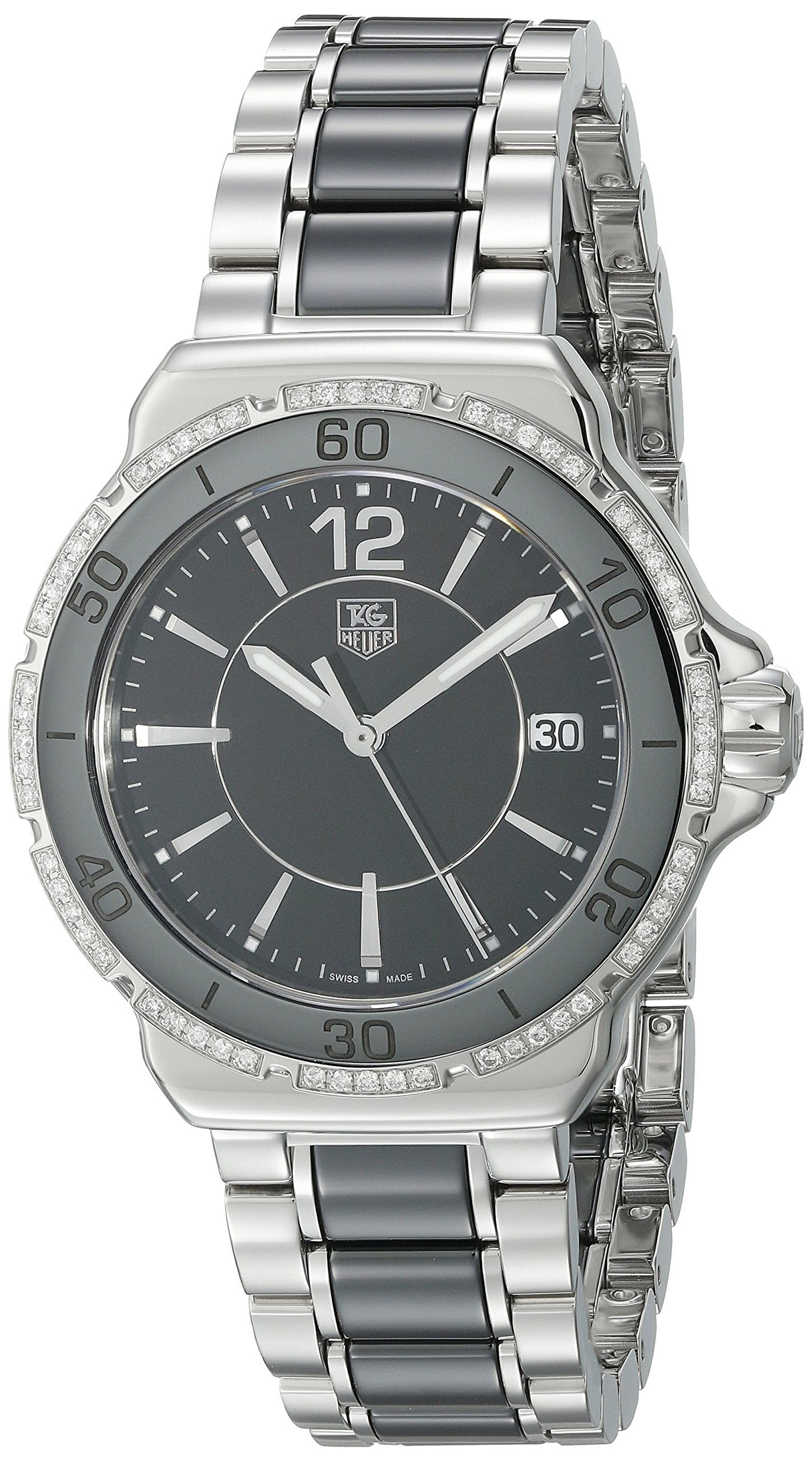 TAG Heuer Women's WAH1212.BA0859 Formula One Stainless Steel Black Dial Watch