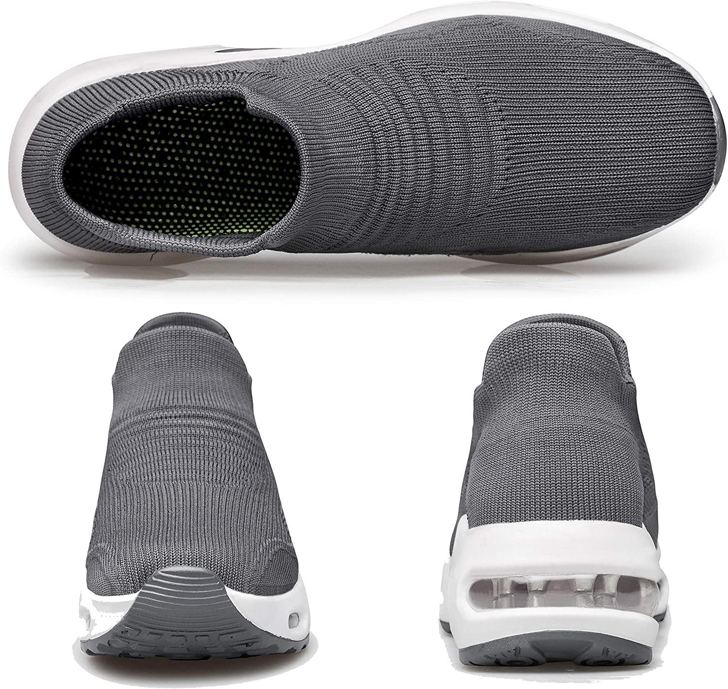 PDBQ Women's Walking Shoes Sock Sneakers Mesh Slip On Air Cushion Nurse Shoes Platform Loafers Breathable Lightweight Comfortable Socks Shoes
