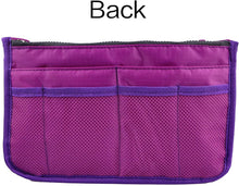 
                        
                          Muat gambar ke penampil Galeri, Vercord Updated Purse Handbag Organizer Insert Liner Bag in Bag 13 Pockets Purple Small
                        
                      