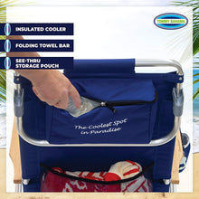
                        
                          Load image into Gallery viewer, Tommy Bahama 5-Position Classic Lay Flat Folding Backpack Beach Chair
                        
                      
