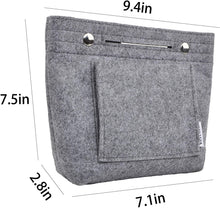 
                        
                          画像をギャラリービューアに読み込む, Vercord Felt Tote Handbag Purse Pocketbook Organizer Insert Divider Shaper Bag in Bag
                        
                      