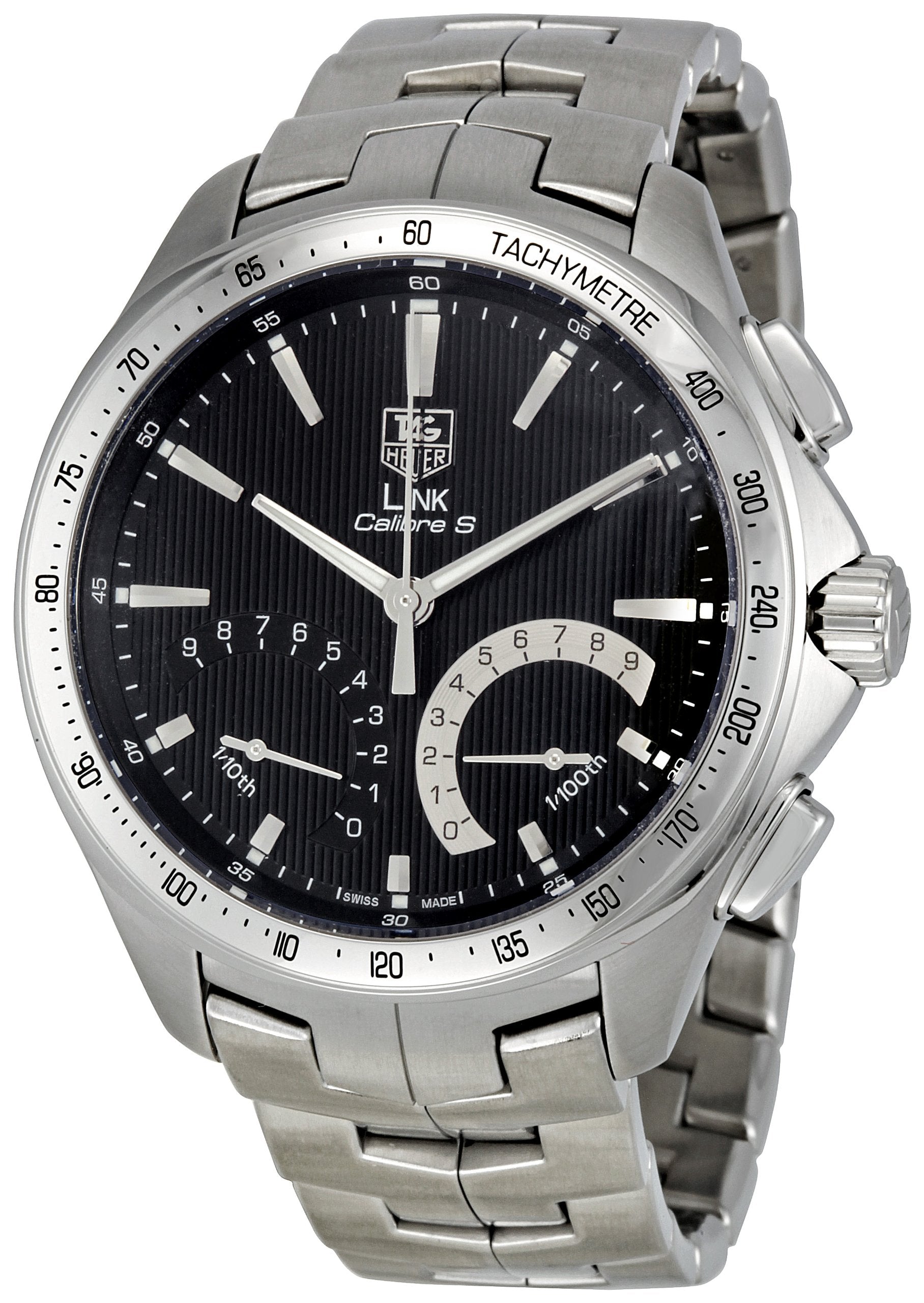 Tag Heuer Men's CAT7010.BA0952 Link Calibre S Black Dial Dress Watch