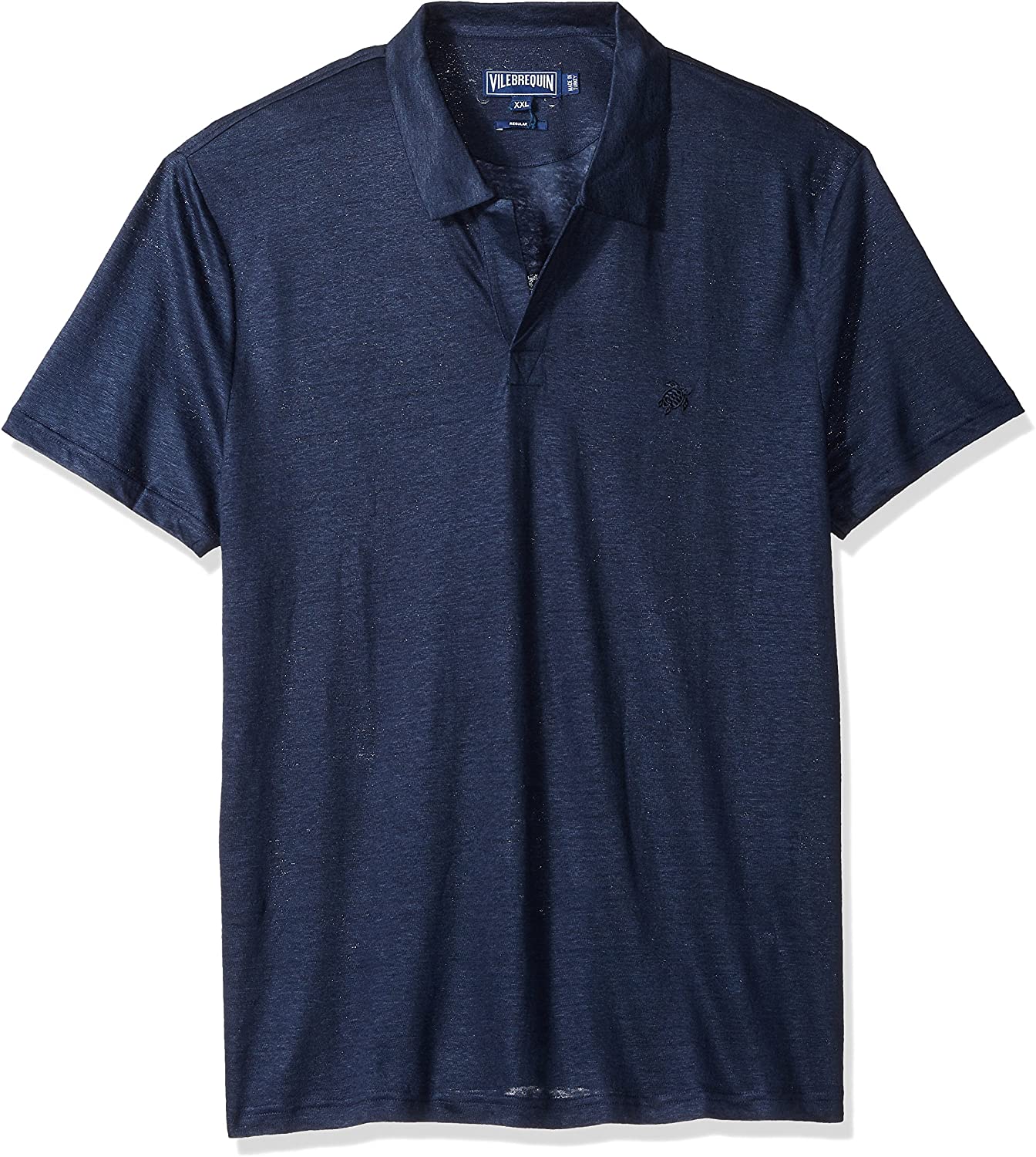 Vilebrequin Men's Pyramid Solid Linen Jersey Polo