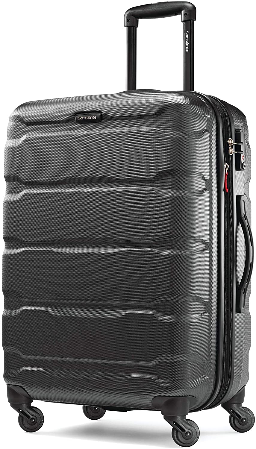 Samsonite Omni PC Hardside Expandable Luggage with Spinner Wheels, Black, Carry-On 20-Inch