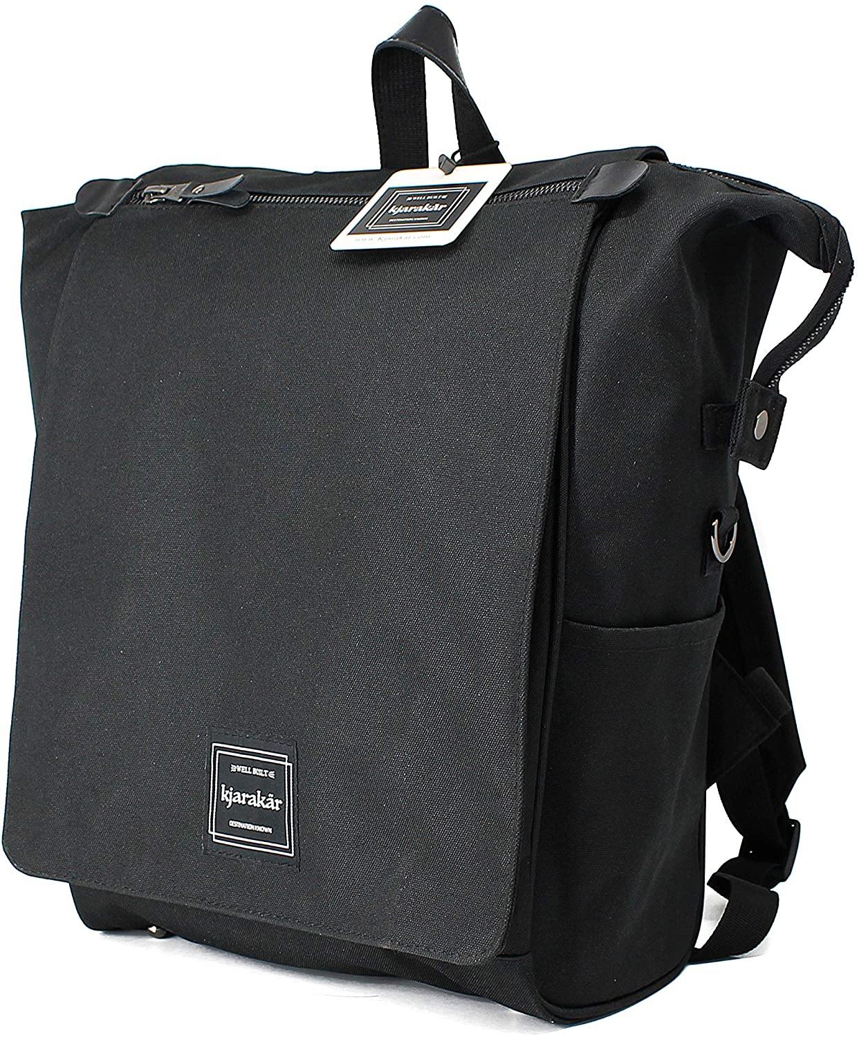 KJARAKÄR Backpack | Classic & Premium Styles | Metal Zippers | Leather Accessories | Gym, Work, School, Diaper Bag - JOY2ESpree