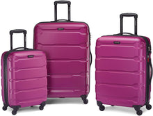 
                        
                          Load image into Gallery viewer, Samsonite Omni PC Hardside Expandable Luggage with Spinner Wheels, Black, Carry-On 20-Inch
                        
                      