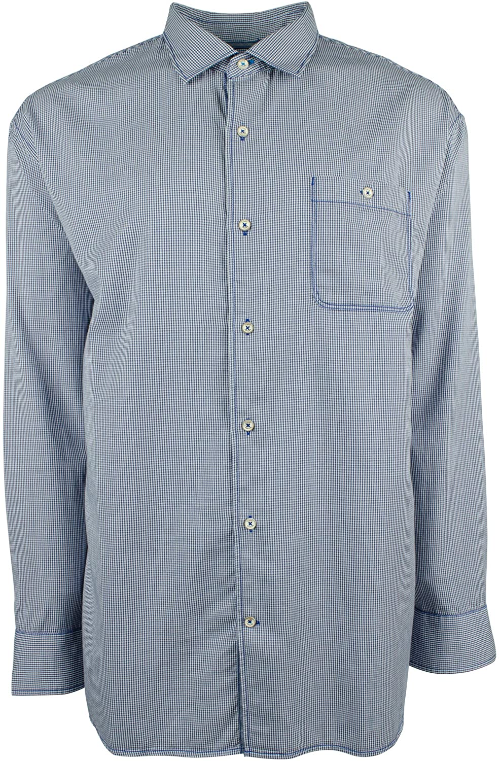 Tommy Bahama Men's Big & Tall Long Sleeve Twill Check Shirt