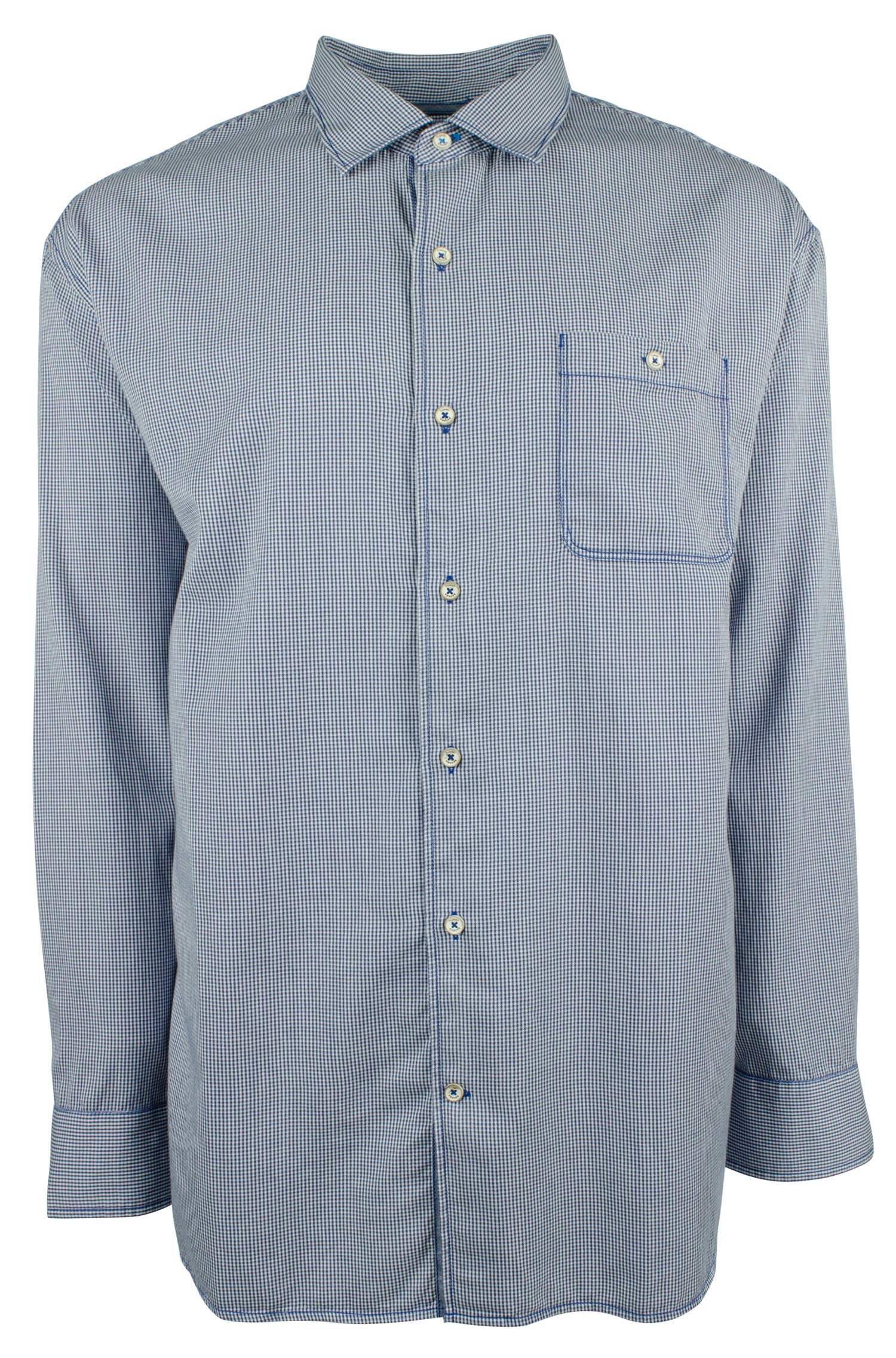 Tommy Bahama Men's Big & Tall Long Sleeve Twill Check Shirt