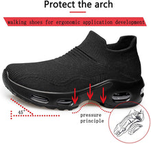 
                        
                          Muat gambar ke penampil Galeri, PDBQ Women's Walking Shoes Sock Sneakers Mesh Slip On Air Cushion Nurse Shoes Platform Loafers Breathable Lightweight Comfortable Socks Shoes
                        
                      