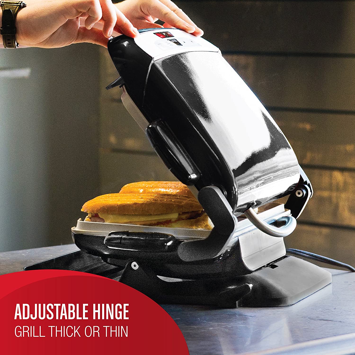 George Foreman GRP4842MB Multi-Plate Evolve Grill, (Ceramic Grilling Plates, and Waffle Plates Included), Black - JOY2ESpree