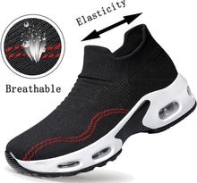 
                        
                          Muat gambar ke penampil Galeri, PDBQ Women's Walking Shoes Sock Sneakers Mesh Slip On Air Cushion Nurse Shoes Platform Loafers Breathable Lightweight Comfortable Socks Shoes
                        
                      