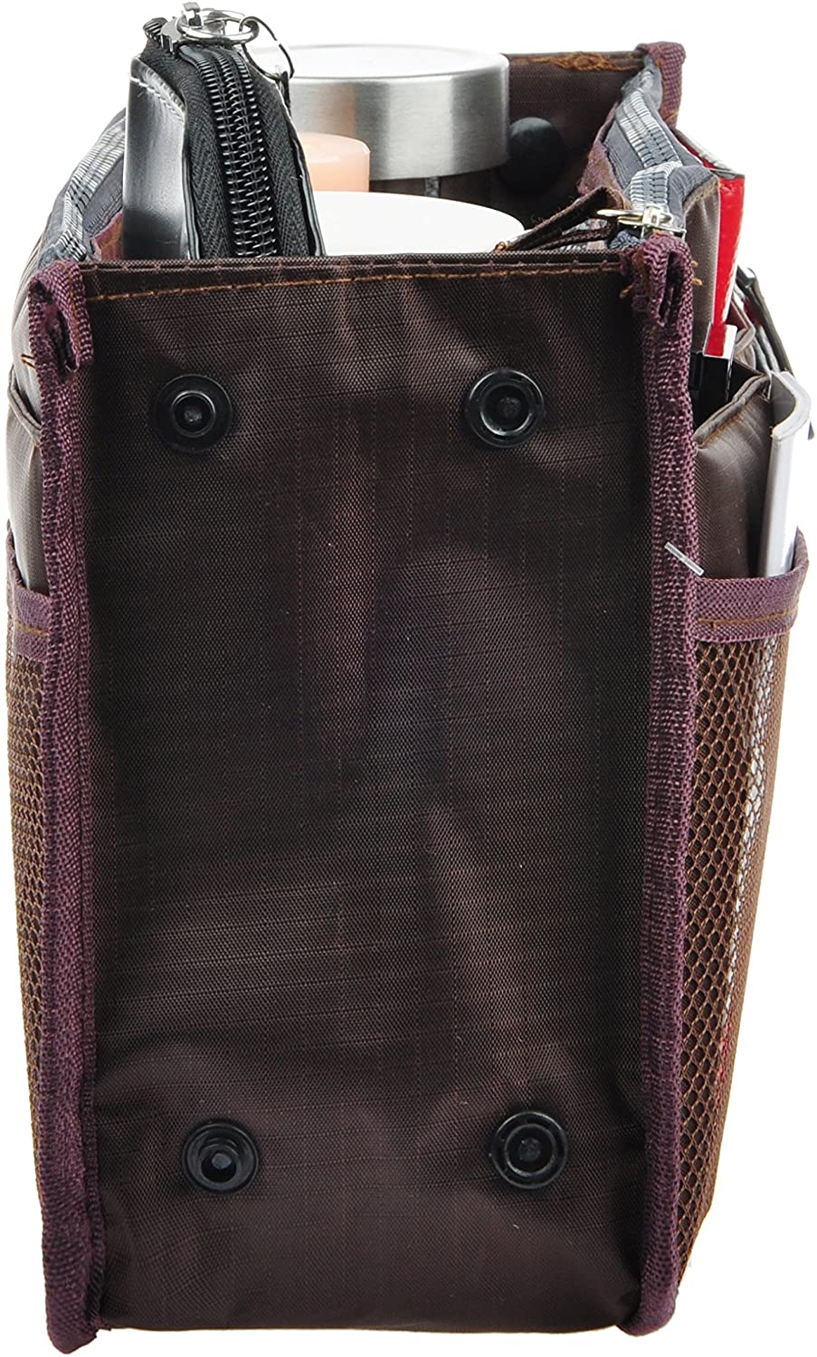 Vercord Updated Purse Handbag Organizer Insert Liner Bag in Bag 13 Pockets Purple Small