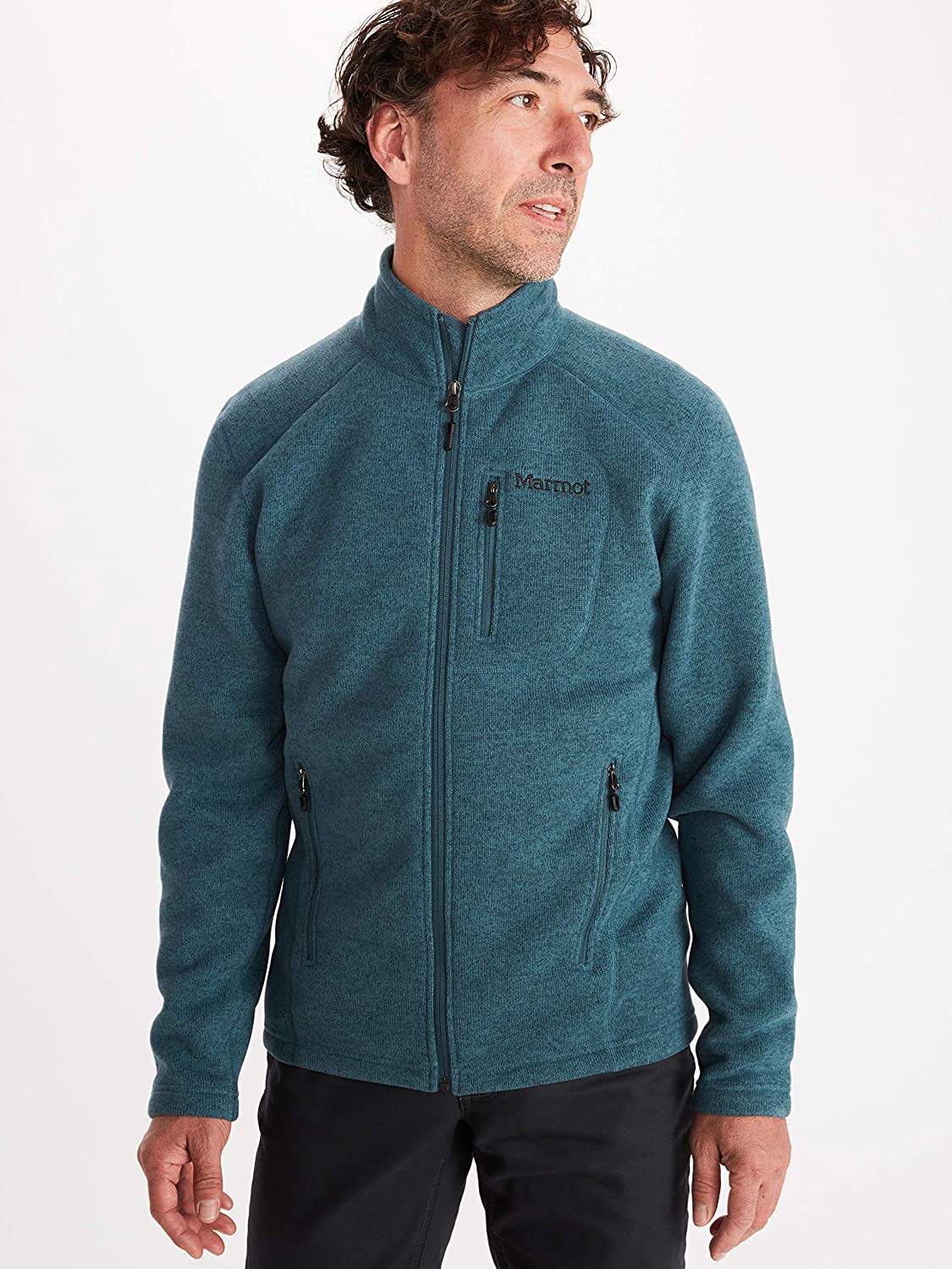 Marmot Men's Drop Line, Lightweight 100-Weight Sweater Fleece Jacket
