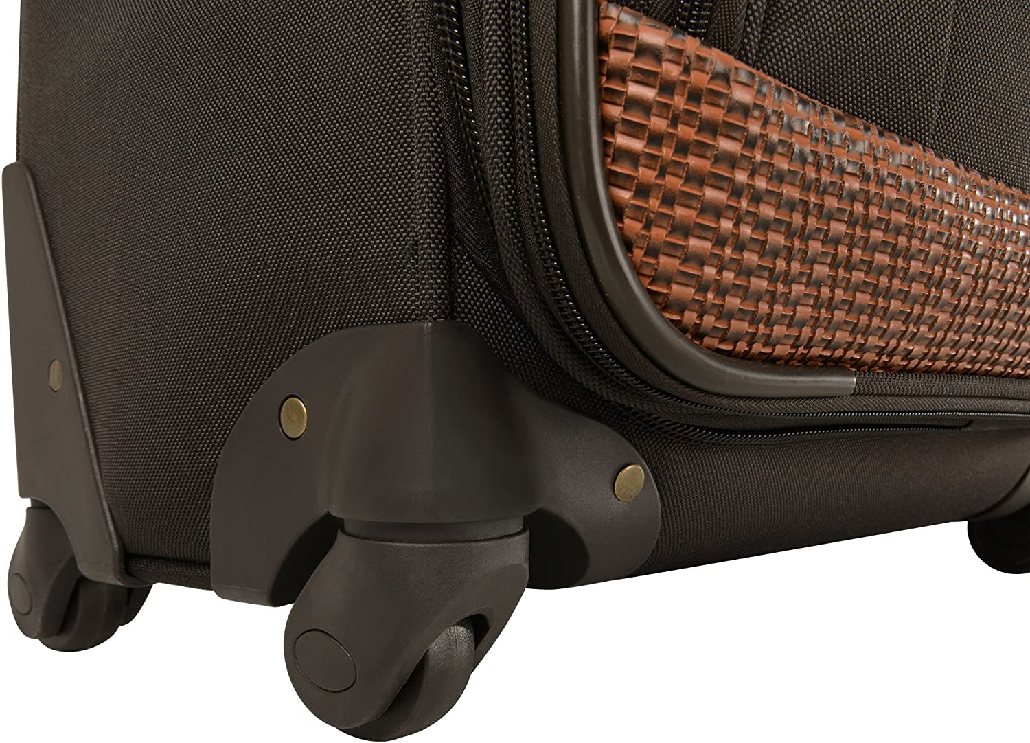 Tommy Bahama Lightweight Spinner Luggage - Expandable Suitcases for Men and Travel with Rolling Wheels, Dark Brown, 28 Inches