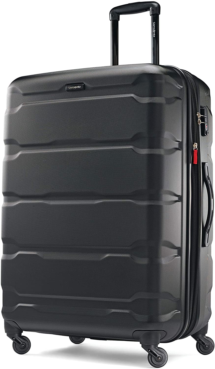 Samsonite Omni PC Hardside Expandable Luggage with Spinner Wheels, Black, Carry-On 20-Inch