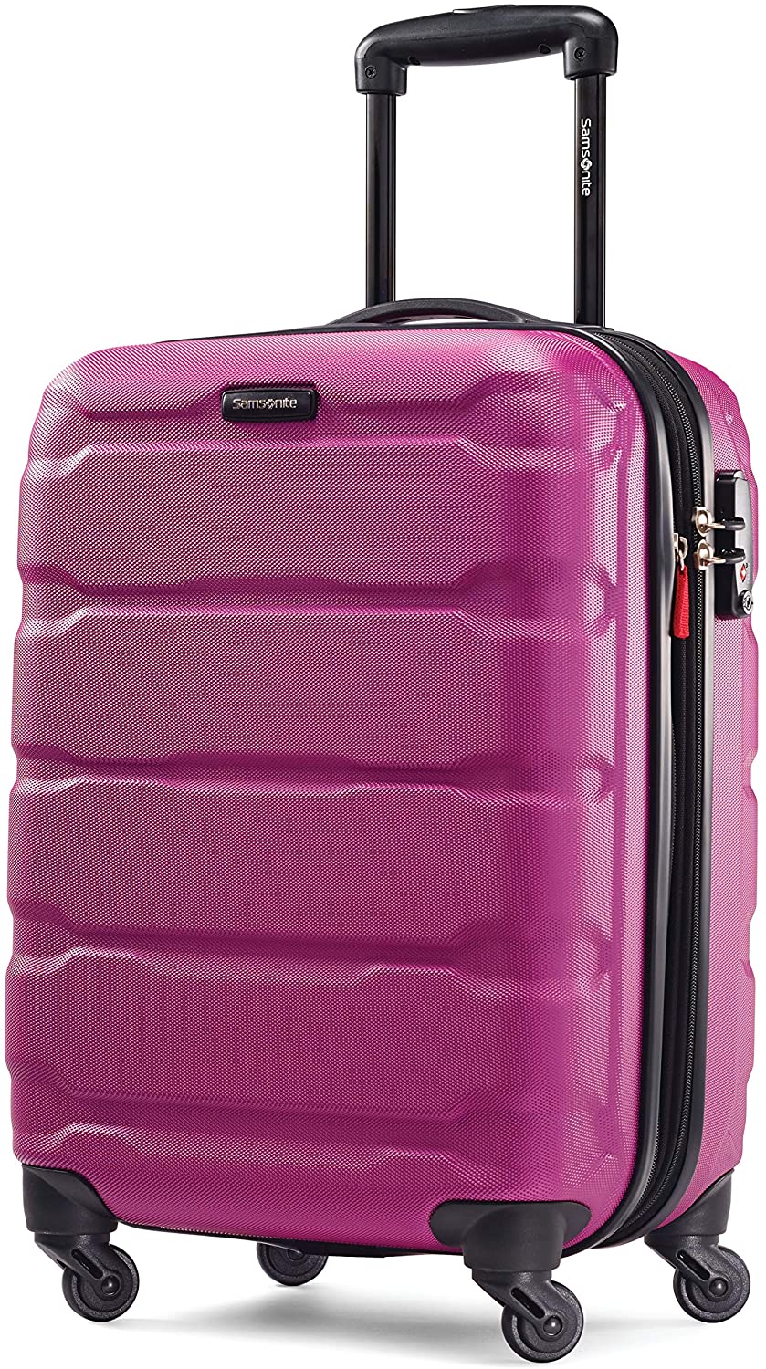 Samsonite Omni PC Hardside Expandable Luggage with Spinner Wheels, Black, Carry-On 20-Inch