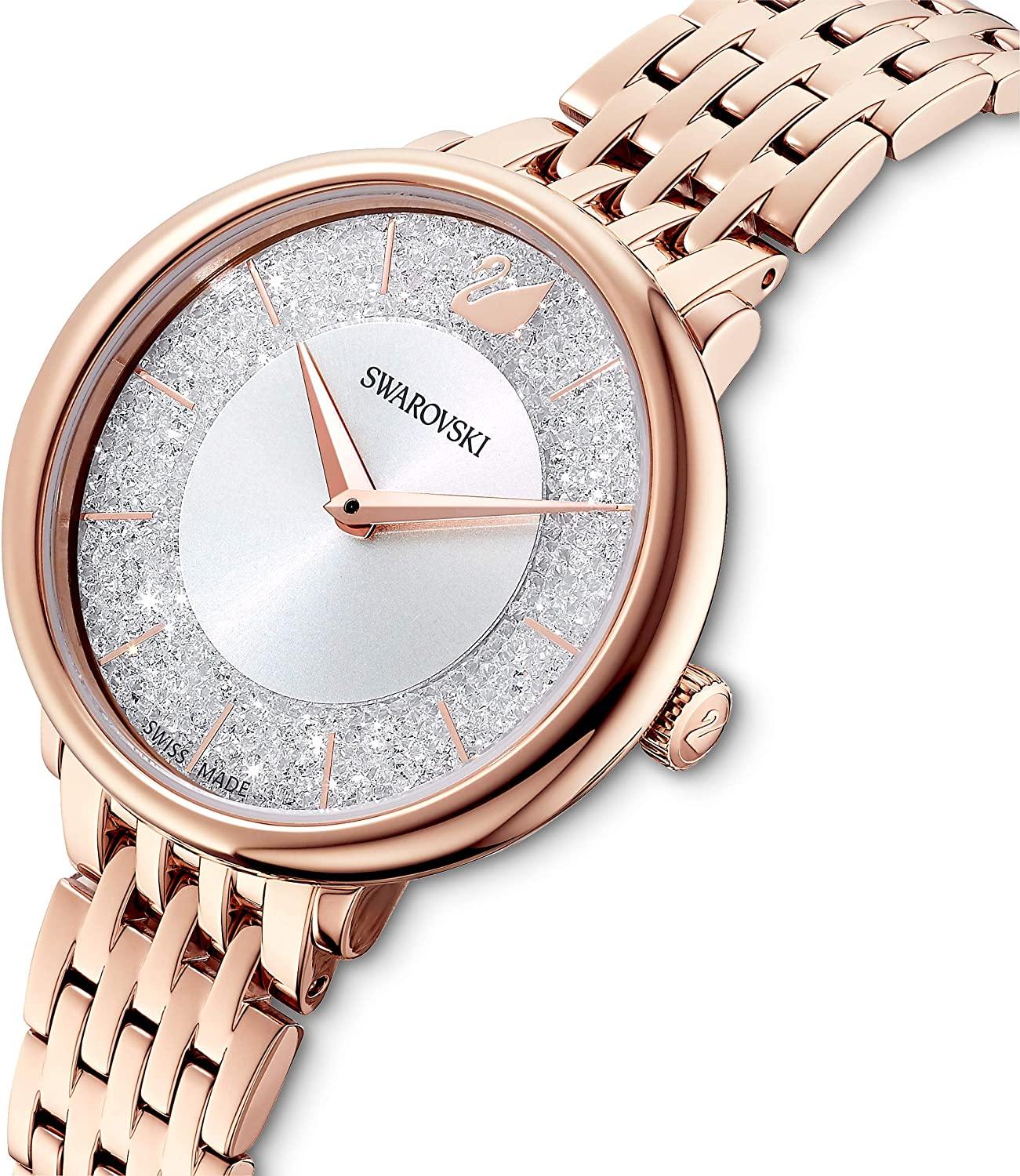 SWAROVSKI Women's Cosmopolitan Watch Collection, Metal Bracelet, Stainless Steel Band - JOY2ESpree