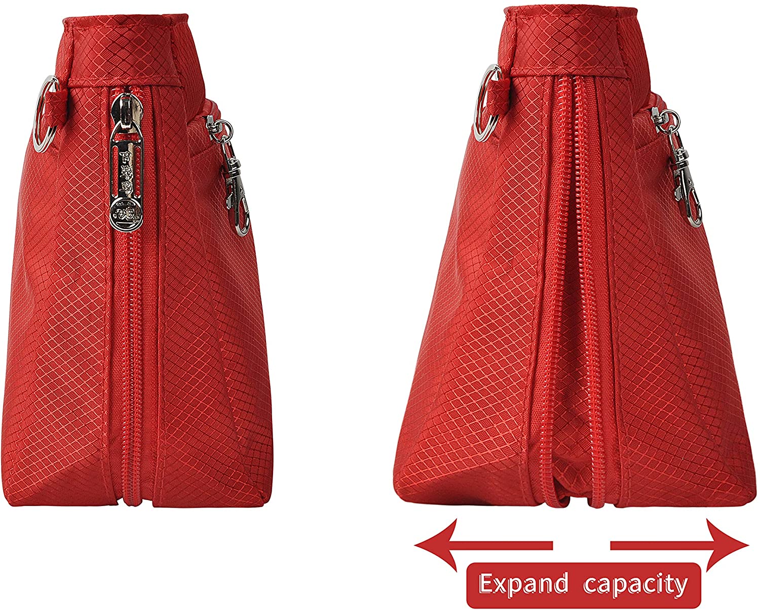 Vercord Expandable Nylon Handbag Purse Organizer Insert Liner Shaper Bag