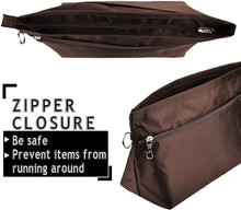 
                        
                          Cargar imagen en el visor de la galería, Vercord Purse Organizer Insert Bag Tote Handbags Pocketbook Inserts Organizers Zipper 11 Pockets Black Medium
                        
                      