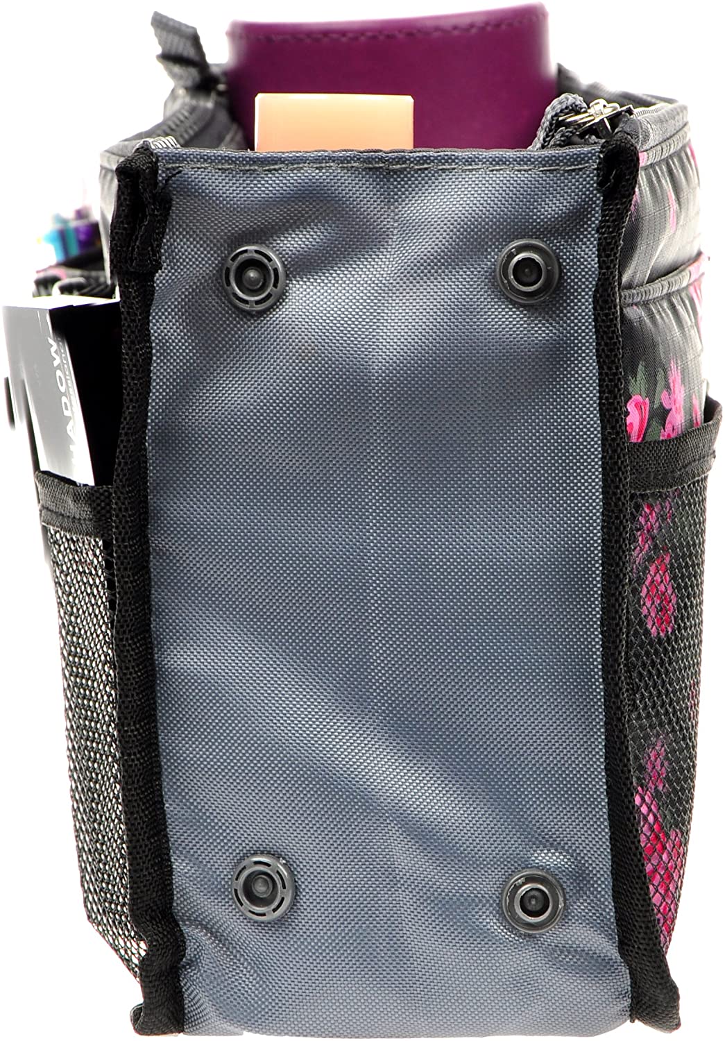 Vercord Purse Organizer Insert for Handbags Bag Organizers Inside Tote Pocketbook Women Nurse Nylon 13 Pockets Black Medium