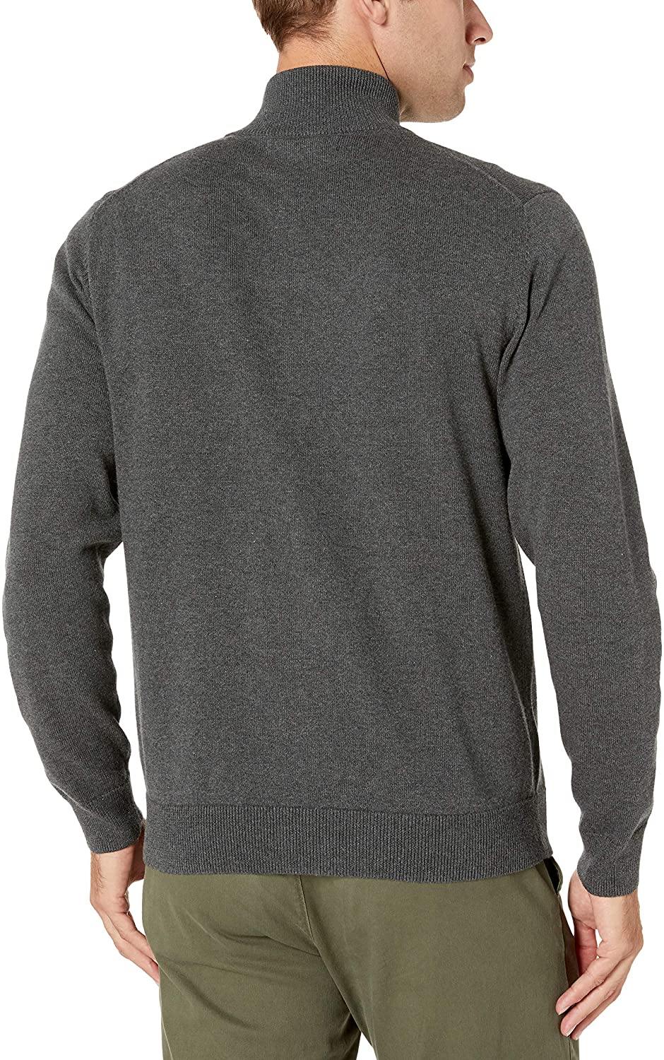 Amazon Essentials Men's Full-Zip Cotton Sweater