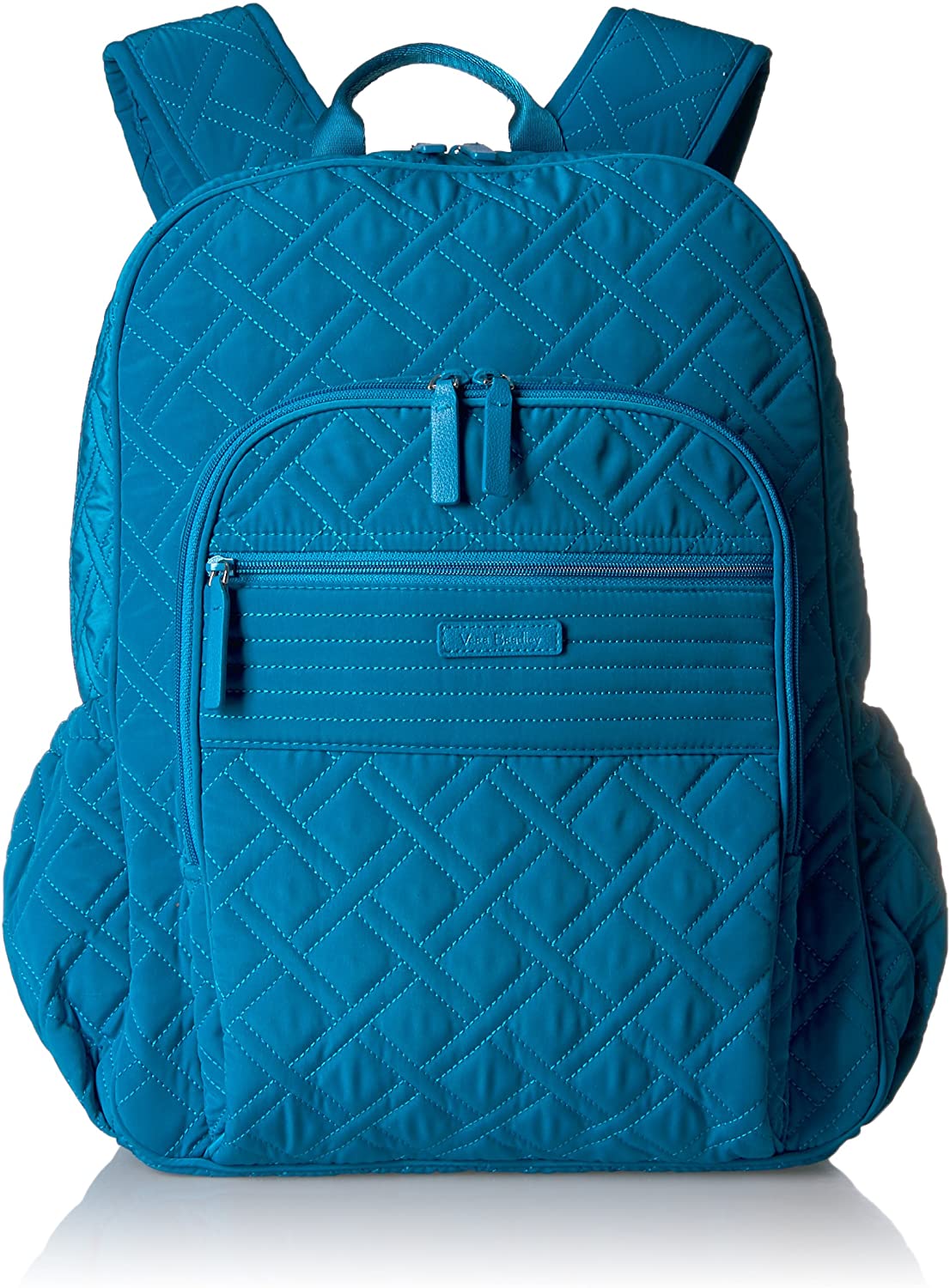 Vera Bradley Women's Microfiber Campus Backpack, Classic Navy, One Size
