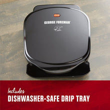 
                        
                          Muat gambar ke penampil Galeri, George Foreman 2-Serving Classic Plate Electric Indoor Grill and Panini Press, Black, GR10B - JOY2ESpree
                        
                      