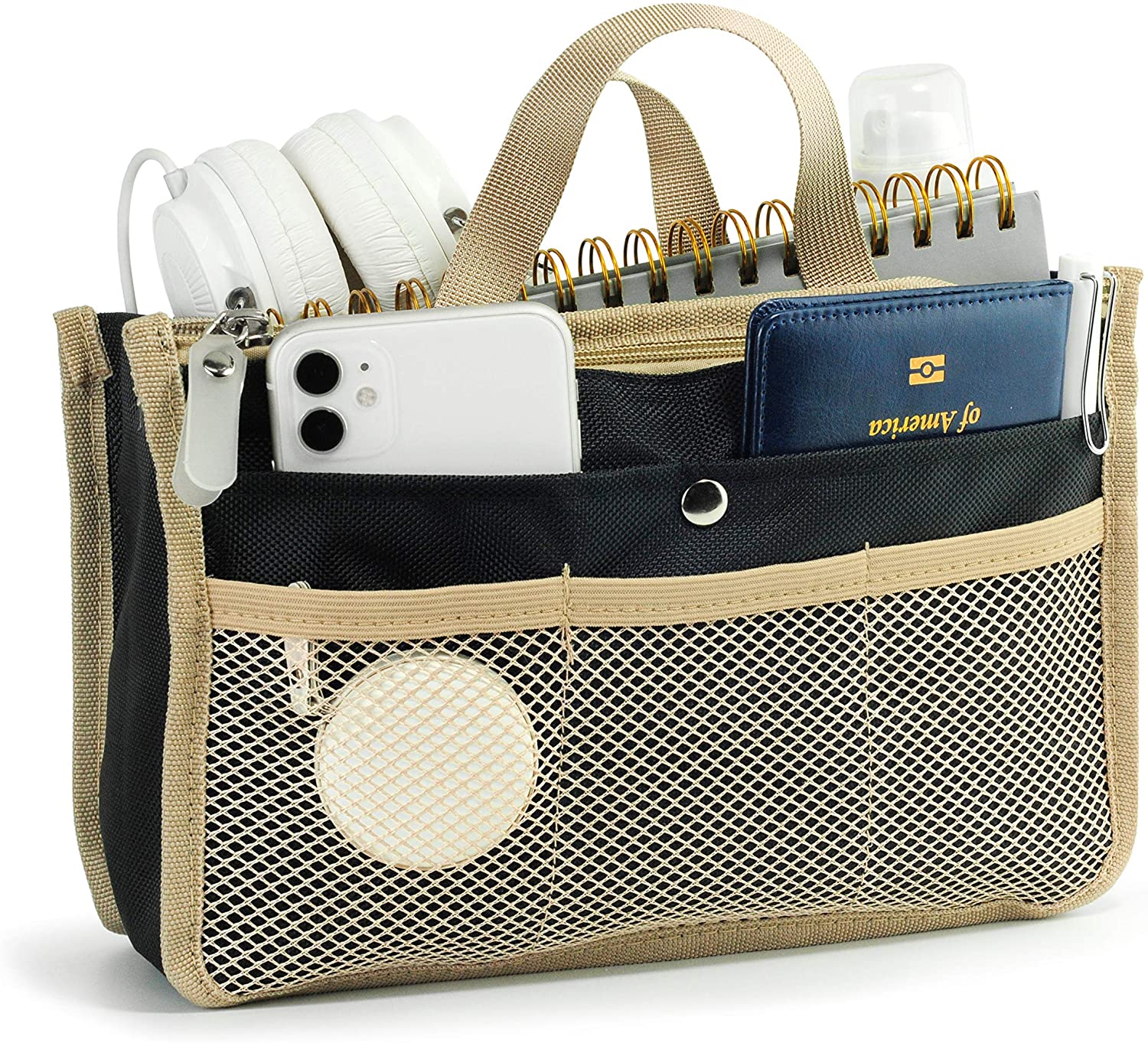 Hoxis Purse Organizer Insert Handbag Organzier Bag in Bag