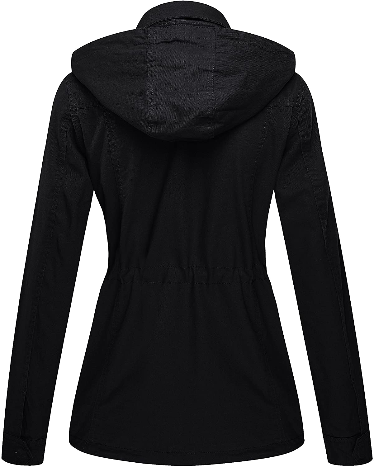 WenVen Women's Military Anorak Jacket Hoodie Lightweight Cotton Casual Coat - JOY2ESpree