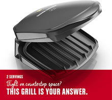 
                        
                          Muat gambar ke penampil Galeri, George Foreman 2-Serving Classic Plate Electric Indoor Grill and Panini Press, Black, GR10B - JOY2ESpree
                        
                      