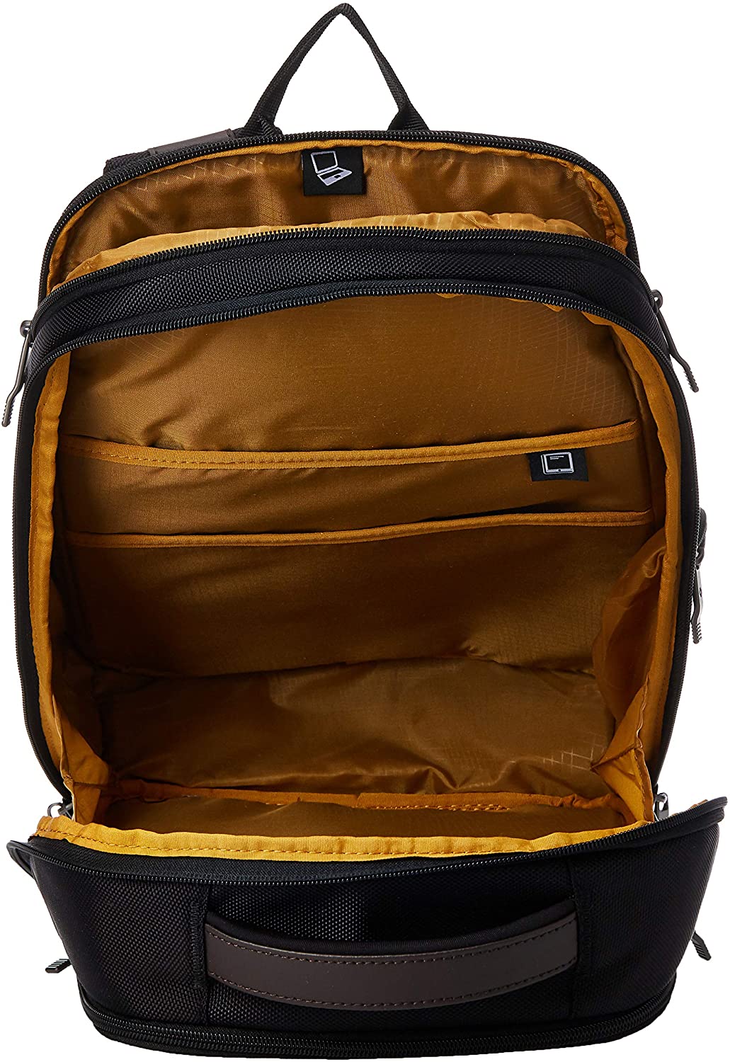 Samsonite Kombi Business Backpack, Black/Brown, 17.5 x 12 x 7-Inch