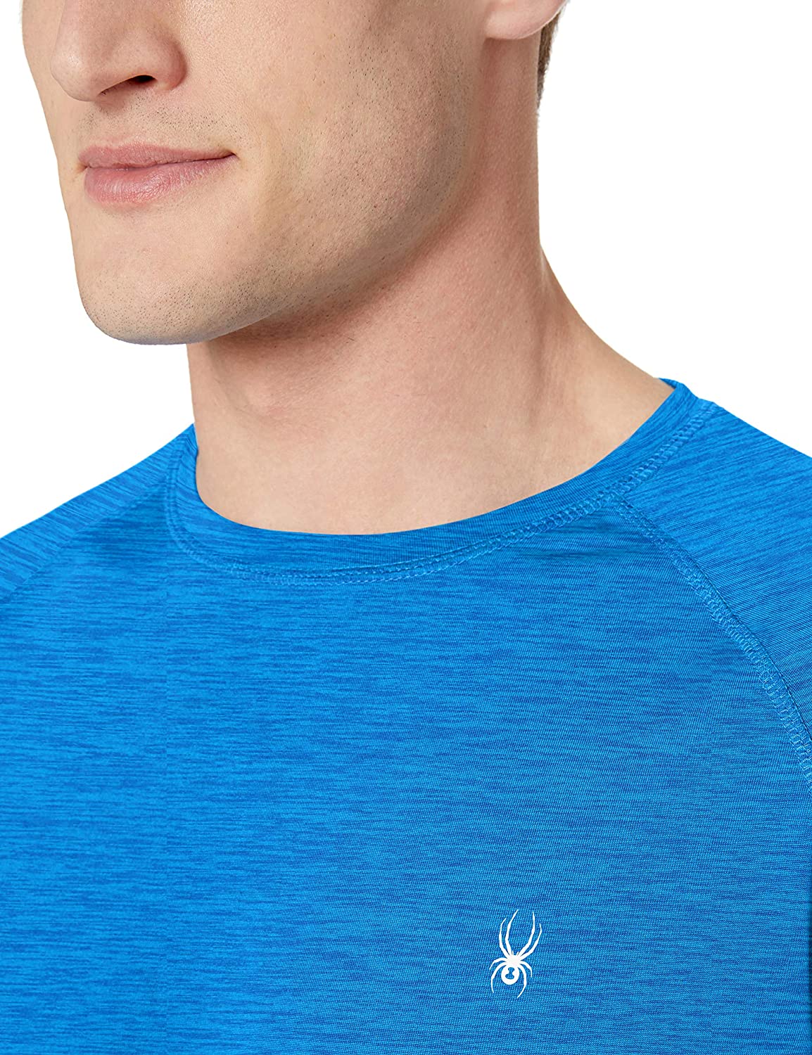 Spyder Men's Hydro Stretch Swim T-Shirt - Quick Dry Short Sleeve Rash Guard Tee