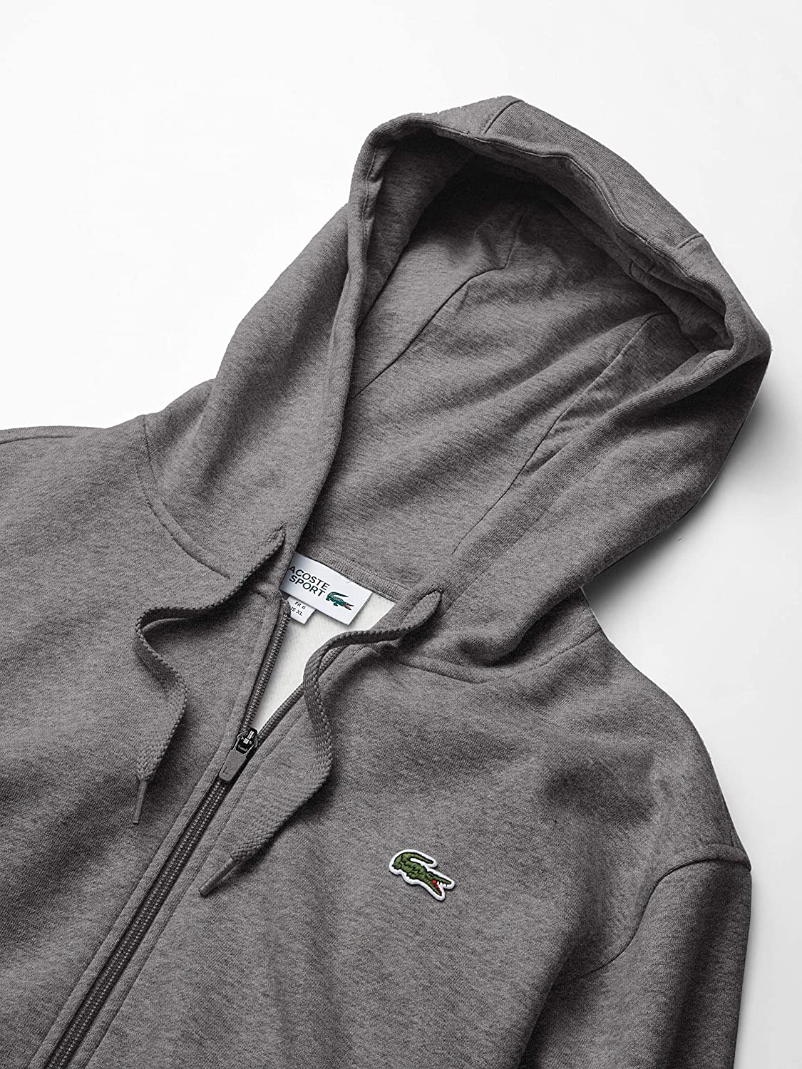 Lacoste Mens Sport Long Sleeve Fleece Full Zip Hoodie Sweatshirt