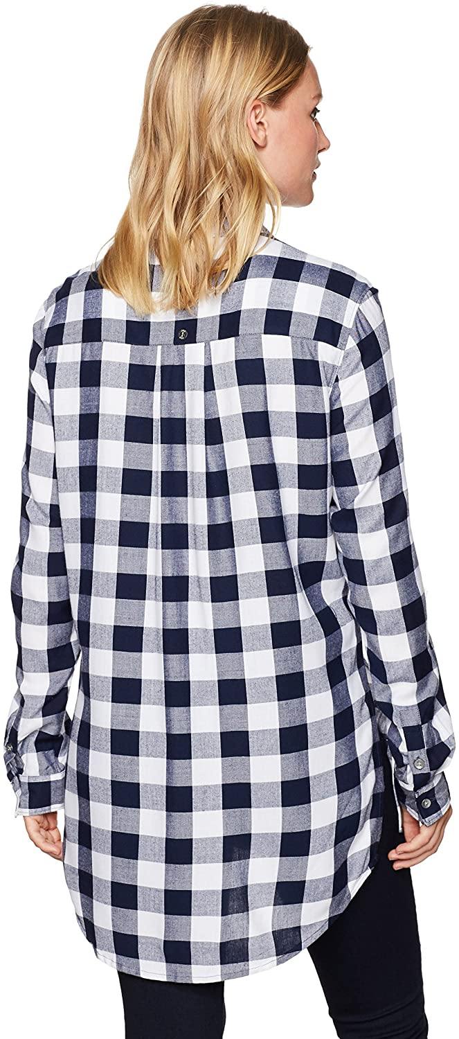 Jag Jeans Women's Petite Magnolia Tunic in Rayon Plaid