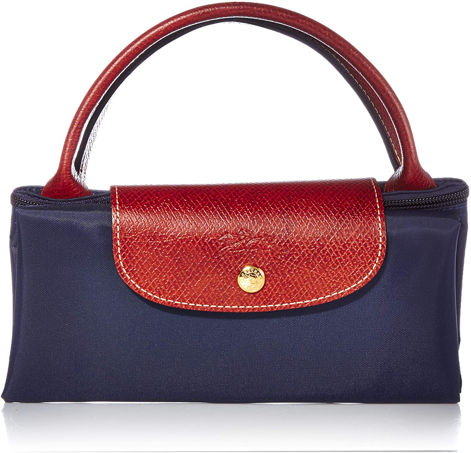 Longchamp Le Pliage Large Travel Bag, Red Garance, 17.75" x 13.75" x 9"