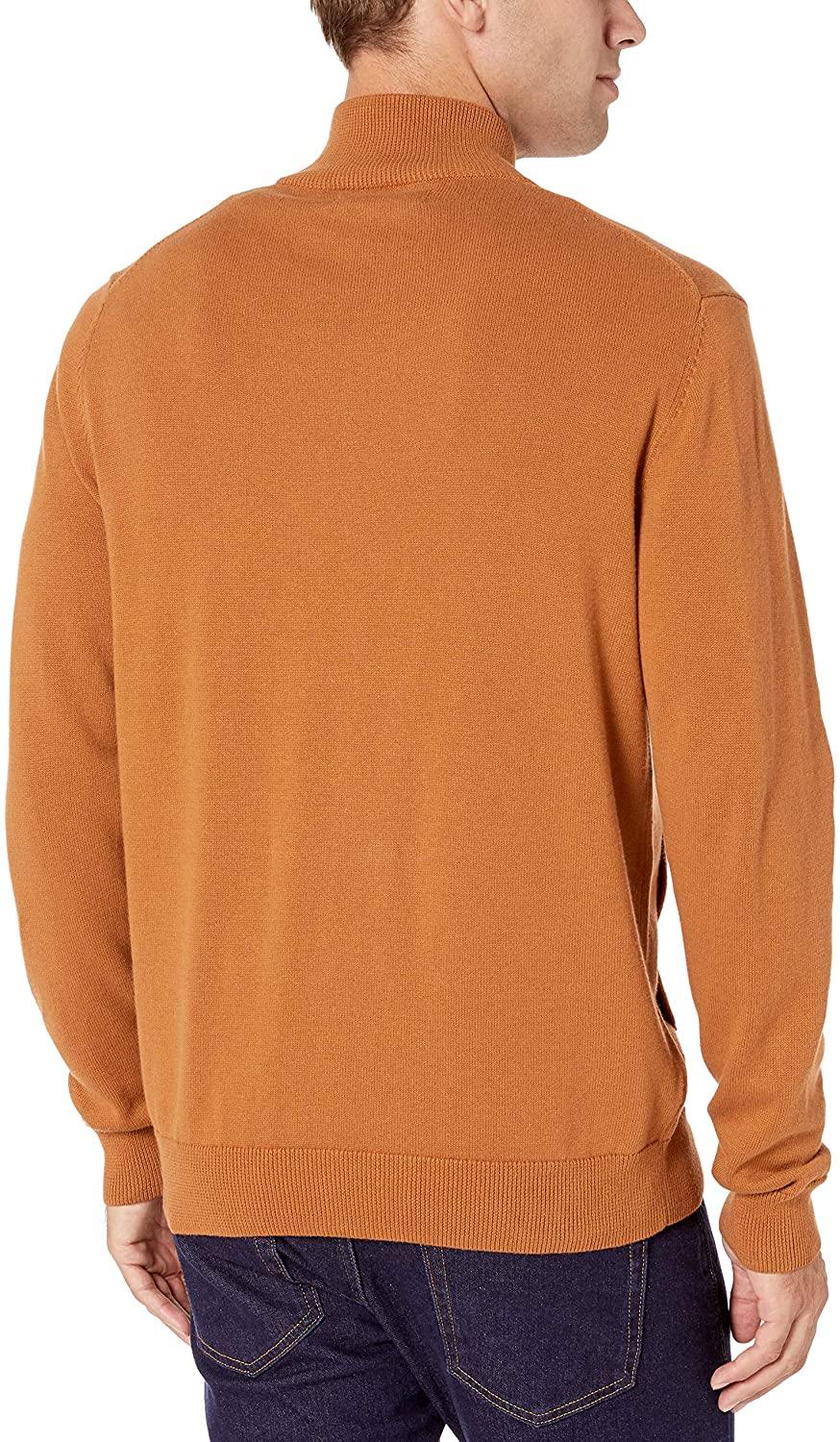 Amazon Essentials Men's Full-Zip Cotton Sweater