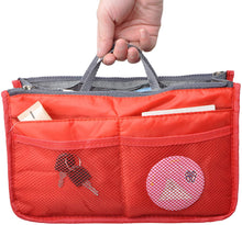 
                        
                          Load image into Gallery viewer, Vercord Purse Organizer Insert for Handbags Bag Organizers Inside Tote Pocketbook Women Nurse Nylon 13 Pockets Black Medium
                        
                      