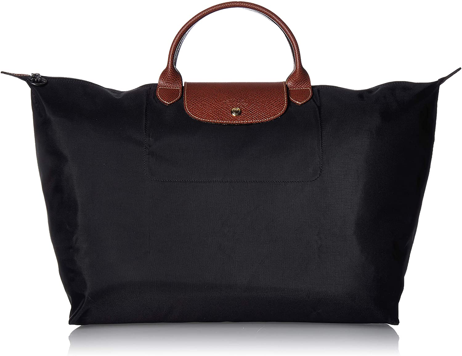 Longchamp Le Pliage Large Travel Bag, Red Garance, 17.75" x 13.75" x 9"