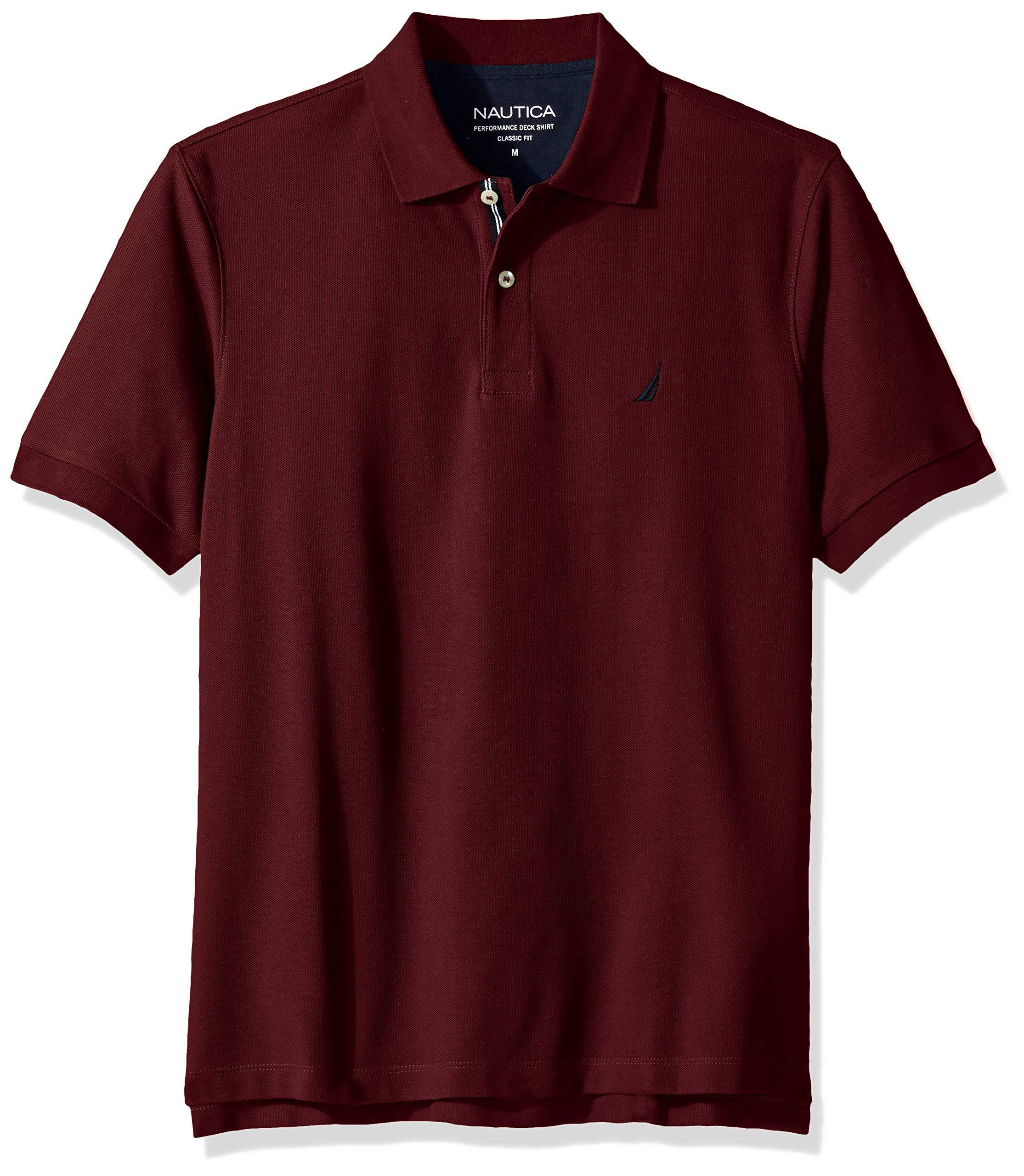 Nautica Men's Classic Short Sleeve Solid Polo Shirt - JOY2ESpree