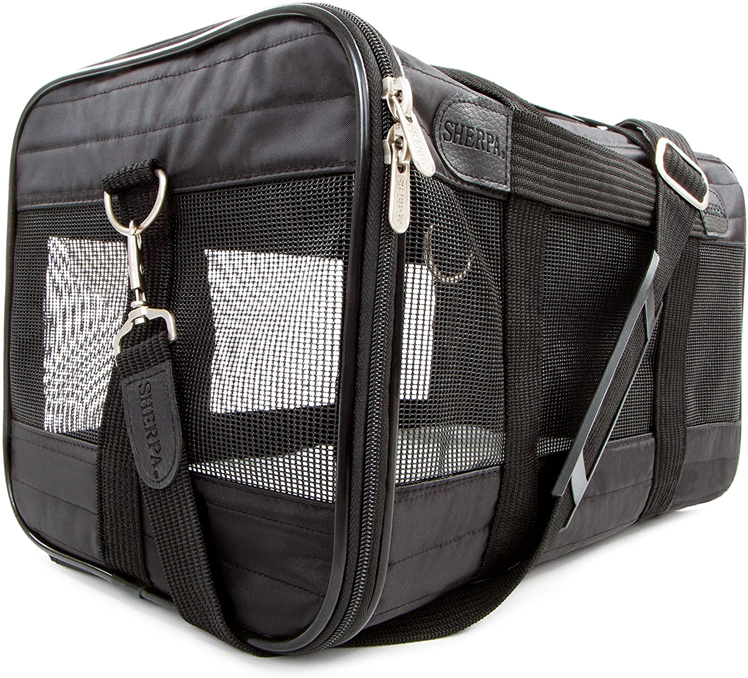 Sherpa Original Deluxe Airline Approved Pet Carrier, Medium, Black