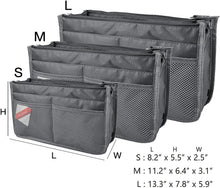 
                        
                          Muat gambar ke penampil Galeri, Vercord Updated Purse Handbag Organizer Insert Liner Bag in Bag 13 Pockets Purple Small
                        
                      