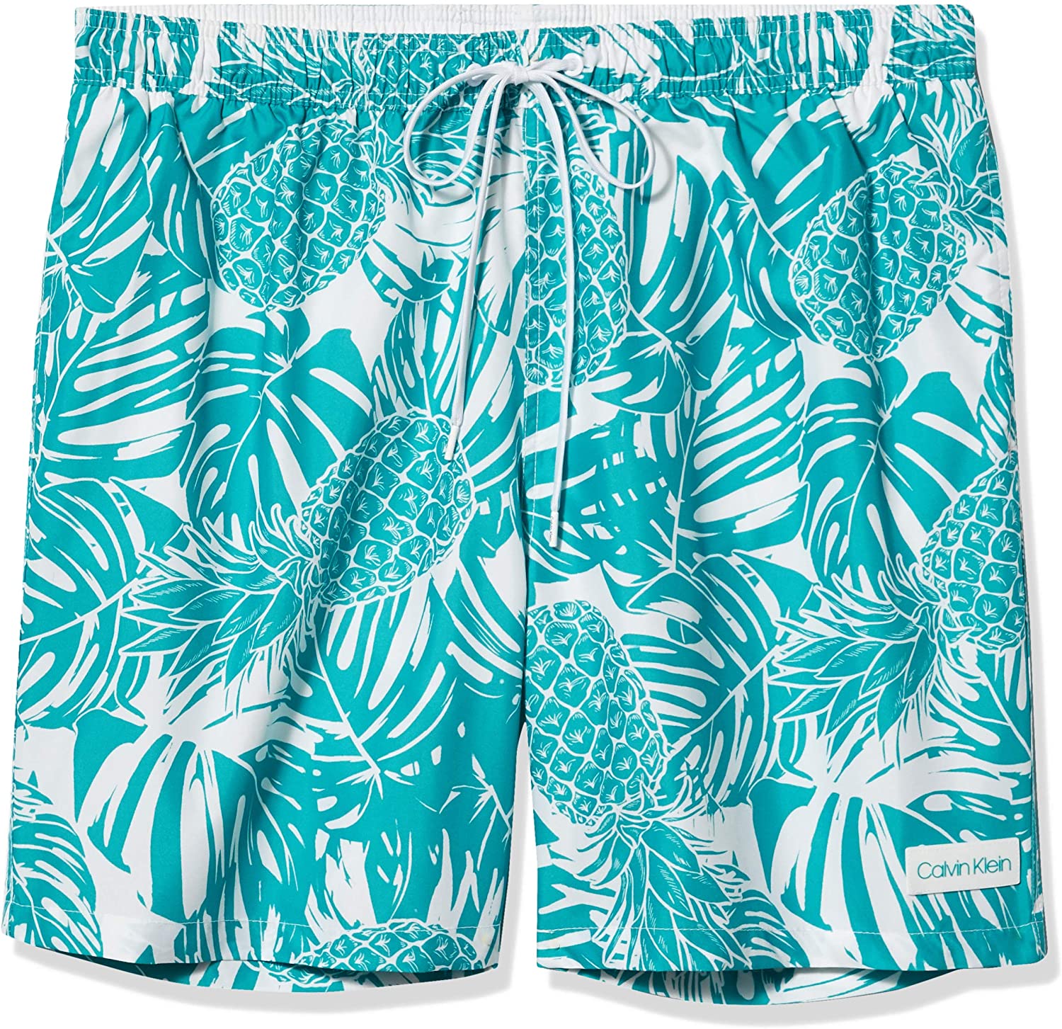 Calvin Klein Men's 7 Inch Elastic Waist Quick Dry Swim Trunk