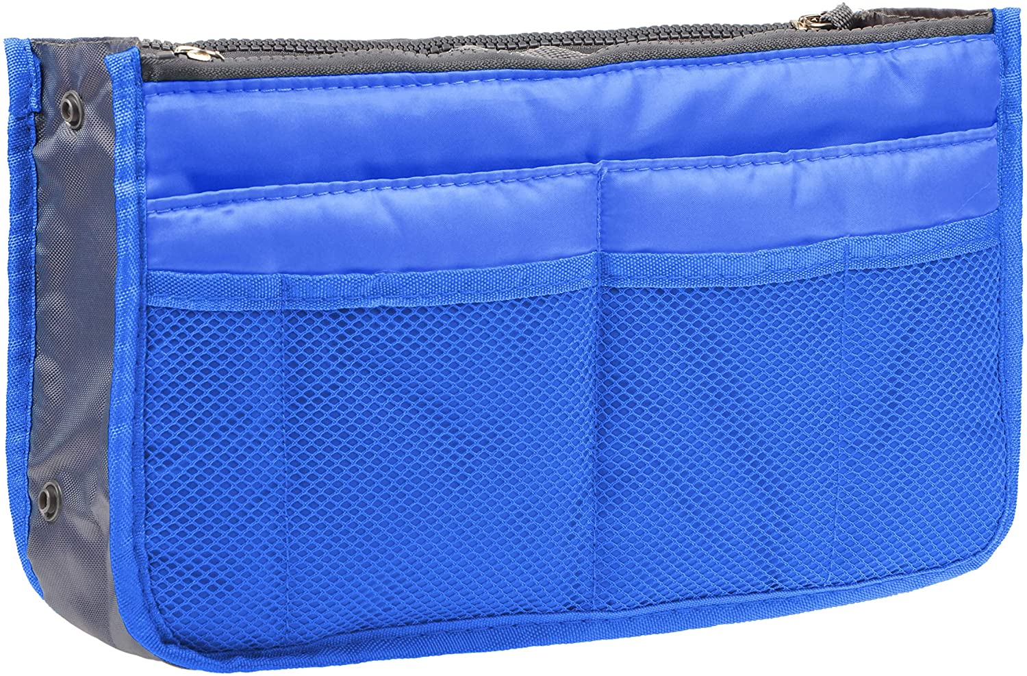 Vercord Purse Organizer Insert for Handbags Bag Organizers Inside Tote Pocketbook Women Nurse Nylon 13 Pockets Black Medium